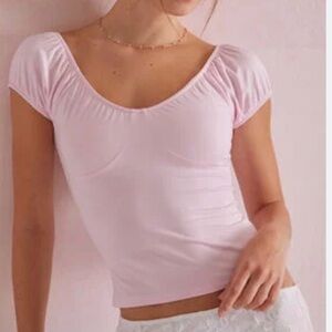 Pacsun Beverly and Beck Daisy Corset top in pink. Size Small